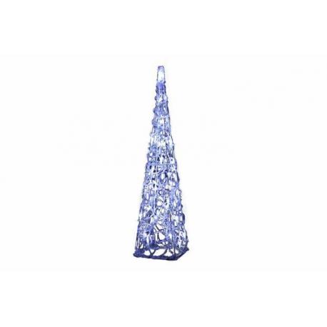 Vánoční dekorace - Akrylový kužel - 60 cm, studeně bílé + trafo
