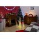 Vánoční dekorace - Akrylový kužel - 60 cm, teple bílé na baterie