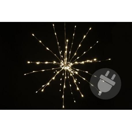 Vánoční LED osvětlení - meteorický déšť - teplá bílá, 120 LED