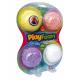 PlayFoam Modelína/Plastelína kuličková 4 barvy na kartě 18x27x4cm