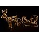 Svítící vánoční sob - LED světelná dekorace - 140 cm