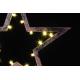 Vánoční dekorace - Hvězda bronzová - 39 cm , 20 LED
