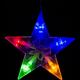 Vánoční řetěz - hvězdy - 61 LED barevná + ovladač