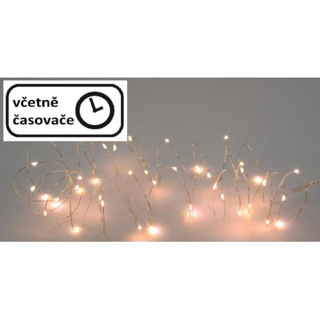 Vánoční LED osvětlení 8 m - 80 LED, teplá bílá