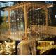 Vánoční osvětlení - světelný závěs - 3x3 m teple bílá 300 LED