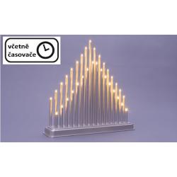 Vánoční dekorace svícen, 33 LED