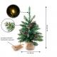 Vánoční stromek s osvětlením - 45 cm, 20 LED