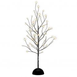 Dekorativní LED světelný strom s 48 LED, 60 cm - černý