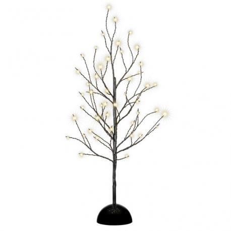 Dekorativní LED světelný strom s 48 LED, 60 cm - černý
