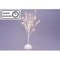 Dekorativní LED osvětlení strom - 32 LED, 40 cm, bílý