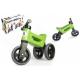 Odrážedlo zelené FUNNY WHEELS 2v1 výška sedadla nastavitelná 28/31cm nosnost 50kg 18m+ v krabici