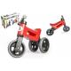 Odrážedlo červené FUNNY WHEELS 2v1 výška sedadla nastavitelná 28/31cm nosnost 50kg 18m+ v krabici