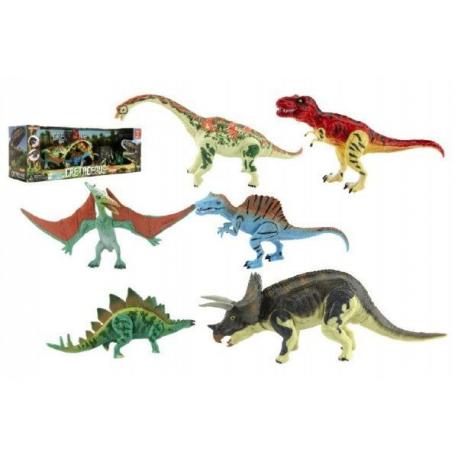 Sada Dinosaurus hýbající se 6ks plast v krabici 48x17x13cm