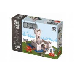 Stavějte z cihel Zámek stavebnice Brick Trick v krabici 32x23x7cm
