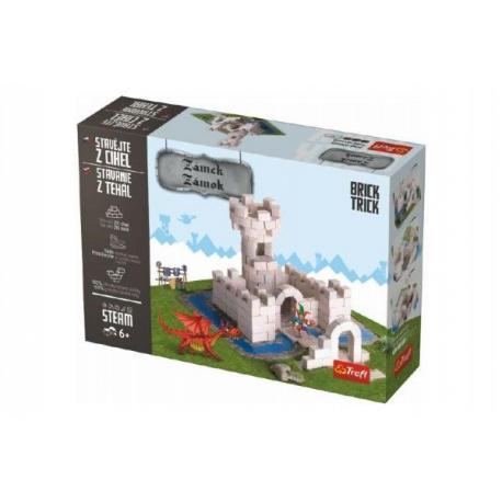Stavějte z cihel Zámek stavebnice Brick Trick v krabici 32x23x7cm