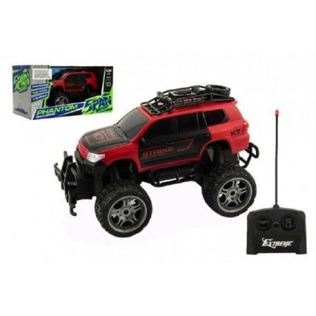 Auto RC terénní plast 30cm na dálkové ovládání na baterie v krabici 37x20x19cm