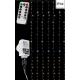 Vánoční světelný závěs - 3x6 m, 600 LED, teple /studeně bílý