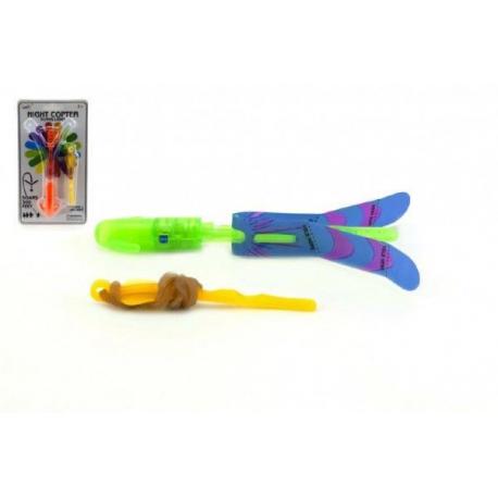 Světlo vystřelovací plast 16cm na baterie na kartě