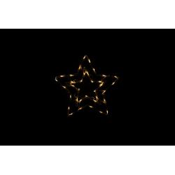 Vánoční LED dekorace do okna - HVĚZDA - 40 cm