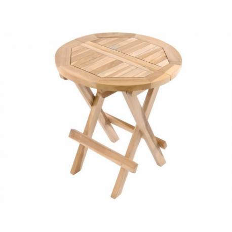 Zahradní odkládací stolek DIVERO z teakového dřeva