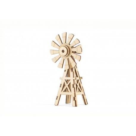 Dřevěné 3D puzzle větrný mlýn