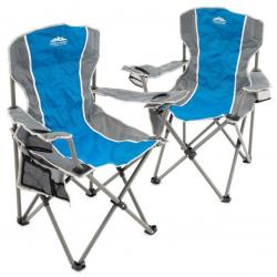 Set skládacích židlí - modrá