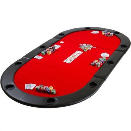 Poker podložka skládací červená