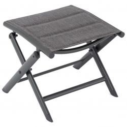 Sklopná hliníková stolička, šedá, žíhovaná