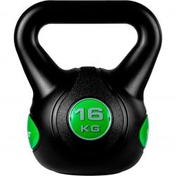 MOVIT Kettlebell činka - 16 kg, černá/zelená