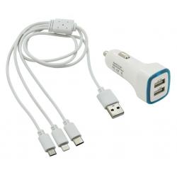 Nabíječka na telefon USB 3in1 (micro USB, iPhone, USB C)