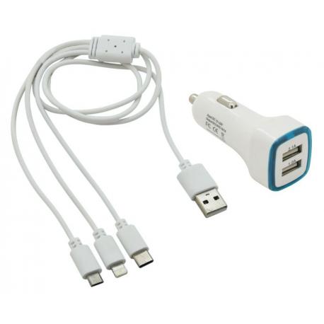 Nabíječka na telefon USB 3in1 (micro USB, iPhone, USB C)