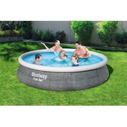 BESTWAY bazén samostavěcí - 396 x 84 cm s filtrem