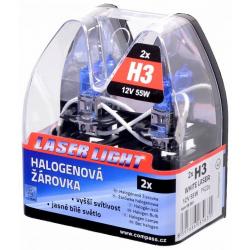 Žárovka 12V, H3 55W Pk22s WHITE LASER - 2ks
