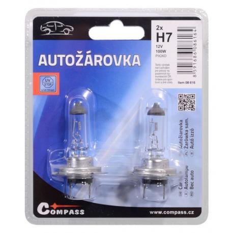 Žárovka 12V  H7, 100W PX26d blister - 2ks