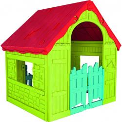 Keter dětský zahradní domek - plastový, červeno/zelený