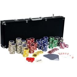 Pokerový set, 500 žetonů Ultimate black