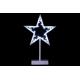 Vánoční dekorace - hvězda na stojánku, 38 cm, 20 LED