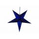 Vánoční hvězda s časovačem 60 cm, 10 LED, modrá