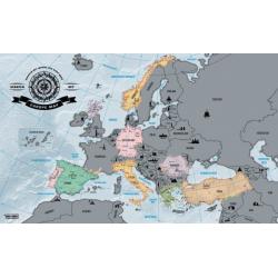 Stírací mapa Evropy