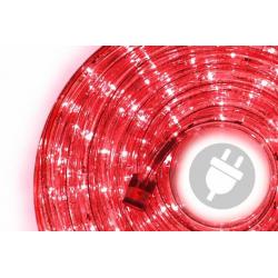LED světelný kabel - 240 diod, 10 m, červený