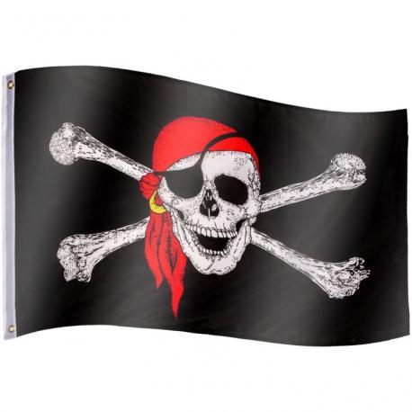 Pirátská vlajka Jolly Roger - 120 cm x 80 cm