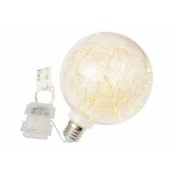 Vánoční dekorace - žárovka, 80 LED, teple bílá