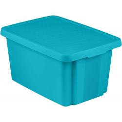 Úložný box s víkem  45L - modrý CURVER