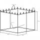 Moskytiéra pro zahradní stan INSTENT 3 x 3 m - černá