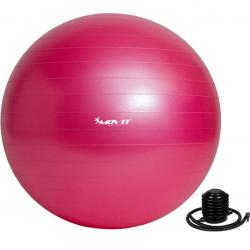 Gymnastický míč MOVIT s pumpou - 85 cm - růžový