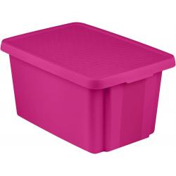 Úložný box s víkem  45L - fialový CURVER
