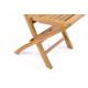 Skládací zahradní židle DIVERO Hantown - týkové dřevo