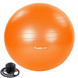 MOVIT Gymnastický míč s nožní pumpou, 75 cm, oranžový