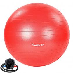 MOVIT Gymnastický míč s nožní pumpou, 55 cm, červený