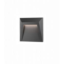 Schodišťové osvětlení Nova Luce Luton, šedé, 125 mm